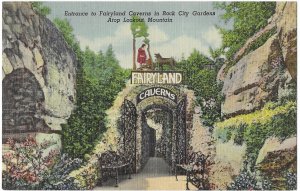 Entrance to Fairyland Rock City Gardens Lookout Mountain Near Chattanooga TN