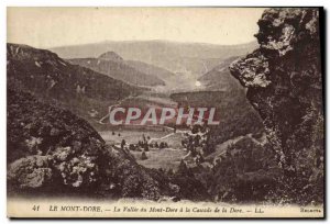 Old Postcard La Bourboule Mont Dore La Vallee Cascade Dore
