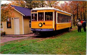 Postcard TRAIN STATION SCENE Warehouse Point Connecticut CT AK9753