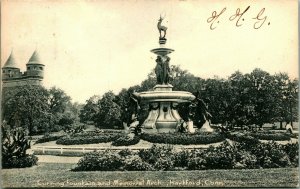 Corning Fountain and Memorial Arch Hartford CT Connecticut UDB 1903 Postcard