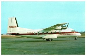 Nord 262 Jet Prop Commuter Airliner Allegheny Airplane Postcard N26201