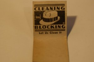 California Cleaners & Dryers Advertising 20 Strike Matchbook Cover