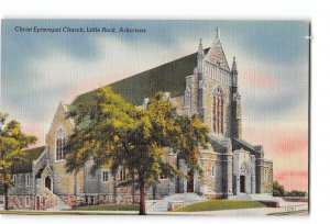 Little Rock Arkansas AR Postcard 1930-1950 Christ Episcopal Church