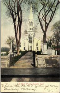 St. Pauls Church, Norwalk Connecticut c1908 Vintage Postcard N14