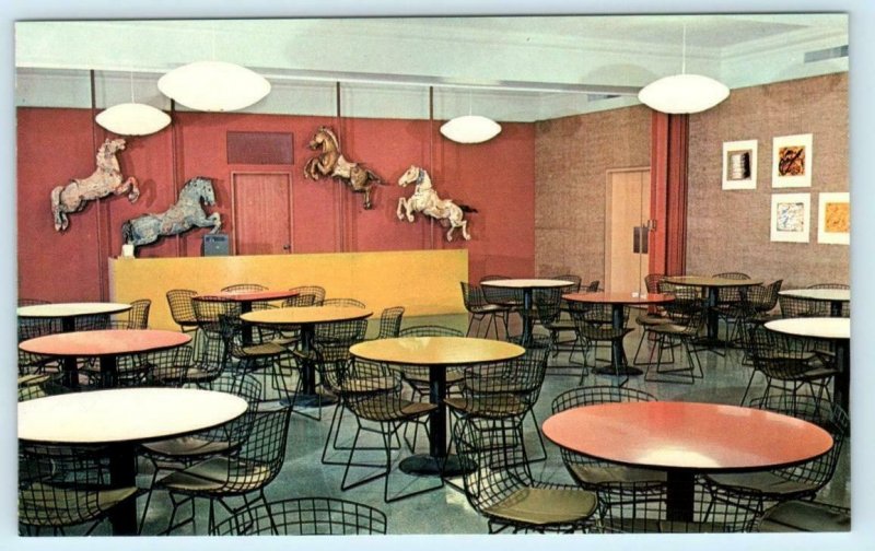 3 Postcards ART INSTITUTE of CHICAGO ~ McKinlock Court, Picnic Room c1950s