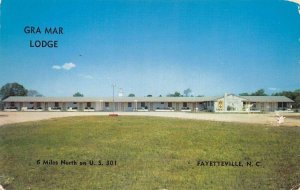 Fayetteville North Carolina Gra Mar Lodge Vintage Postcard AA71983