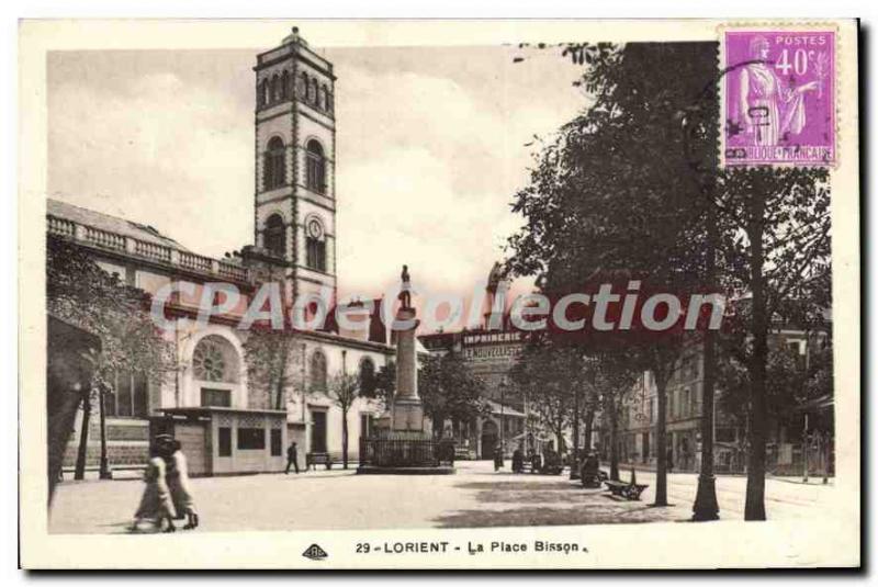 Old Postcard Lorient Place Bisson