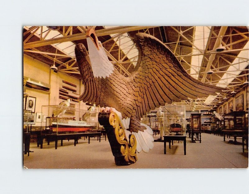 Postcard Eagle Figurehead, The Mariners Museum, Newport News, Virginia