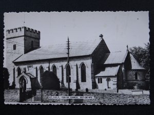 Powys HAY ON WYE Church of St. Mary the Virgin c1930s RP Postcard by Frith