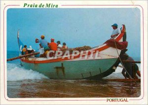 Postcard Modern Praia de Mira Portugal Departure to the sea