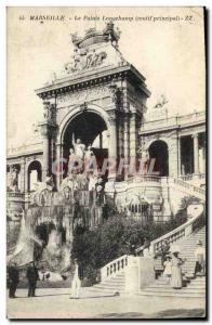 Old Postcard Marseille Le Palais Longchamp