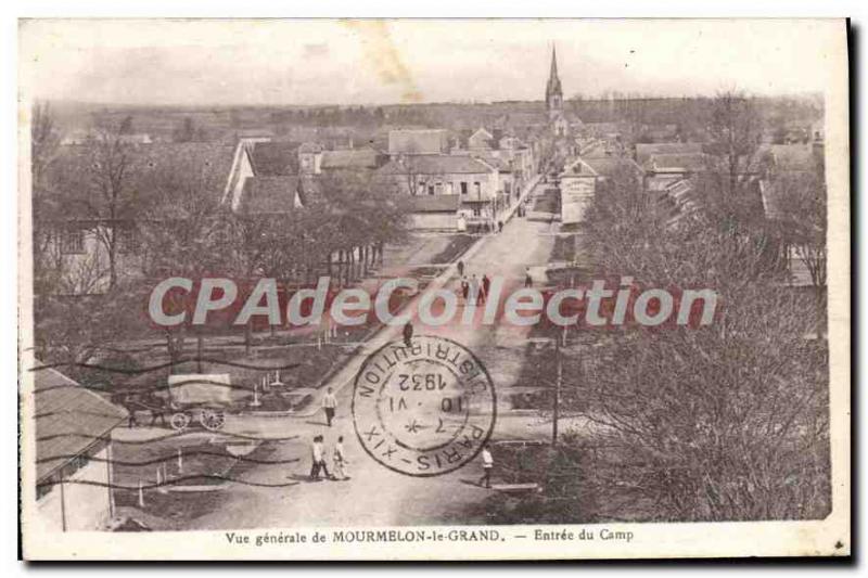 Old Postcard View Generale De Mourmelon Le Grand Entree Du Camp