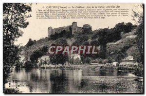 Old Postcard Taken Druyes Chateau De La Vallee South East Coast