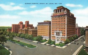 Vintage Postcard 1930's Barnes Hospital Buildings St. Louis Missouri Structure