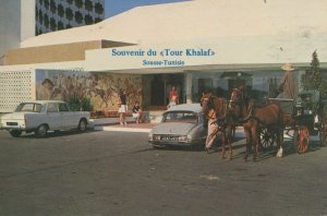 Hotel Tour Khalaf Tunisia Sousse Car Park Rare Postcard