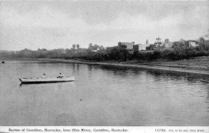 Carrollton Kentucky from Ohio River Boat 1910c postcard