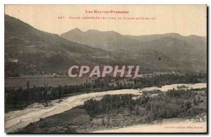 Old Postcard The High Pyrenees Argeles Vallee at Base Village St Savin