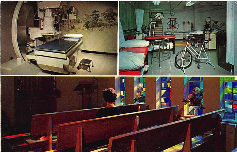 Louisville KY Methodist Evangelical Hospital Physical Therapy Chapel Postcard