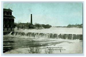 c1910's Wapsipinicon River Waterfalls Independence Iowa IA Antique Postcard