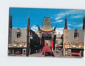 Postcard Grauman's Chinese Theatre, Hollywood, Los Angeles, California