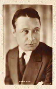 MONTE BLUE Movie Star Silent Film Actor ca 1910s Vintage Postcard