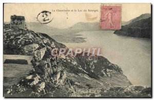 Old Postcard The Chambotte and Lake Bourget