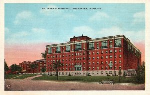 Vintage Postcard St. Mary's Hospital Building Rochester Minnesota Co-Mo Co. Pub.