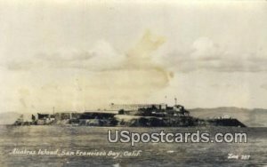 Real photo - Alcatraz Island - San Francisco Bay, California CA  