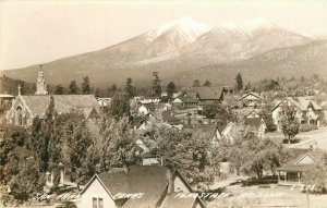 Flagstaff Arizona San Francisco Peaks 1940s RPPC #E-278 Photo Postcard 9272