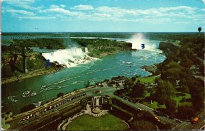 General View Niagara Falls Ontario Canada Oakes Garden Theatre Postcard PM Clean 
