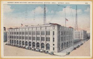 Detroit, Mich., Detroit News Building and Broadcasting Station (WWJ) - 1932