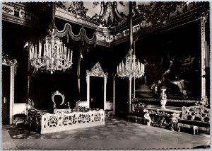 Genova - Palazzo ex Reale Sala del Trono Italy Real Photo RPPC Postcard