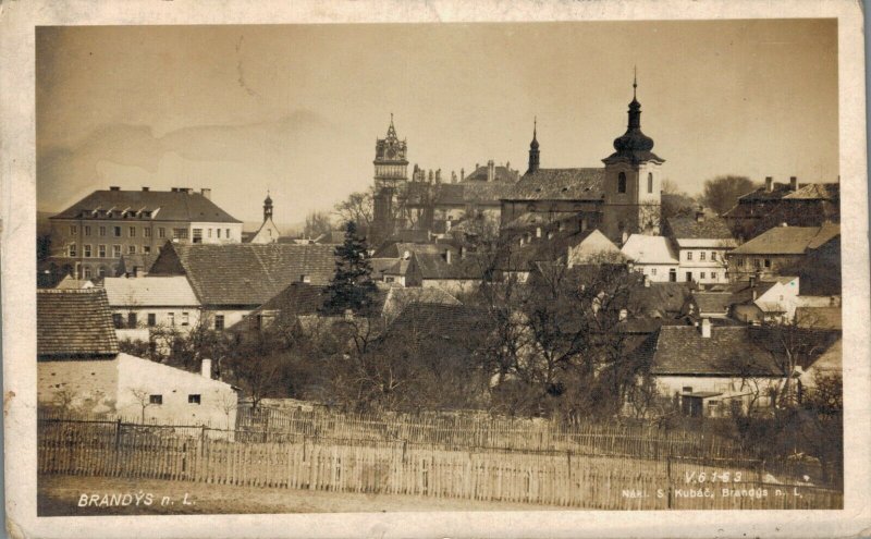 Czech Republic Brandýs nad Labem 1929 Vintage RPPC 03.31