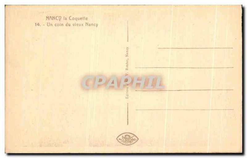 Old Postcard Nancy Nancy Old Corner