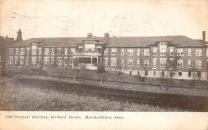 Marshalltown Iowa Old Peoples Building Soldiers Home antique pc Y13425 