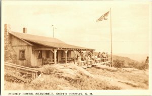 RPPC Summit House, Skimobile, North Conway NH Vintage Postcard D80