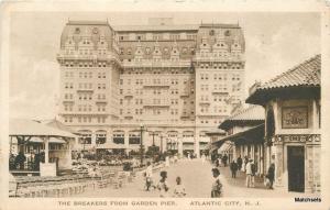 1921 ATLANTIC CITY NEW JERSEY Breakers Garden Pier Albertype postcard 111522