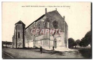 Saint Macaire Postcard Old L & # 39eglise