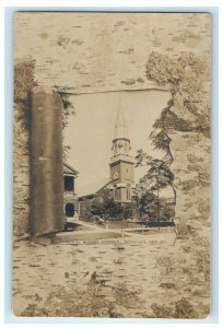 1907 St. Michael Cathedral's Springfield Massachusetts MA RPPC Photo Postcard 