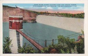 Kentucky Dixie River Hydro Electric Dam and Intake Tower Curteich