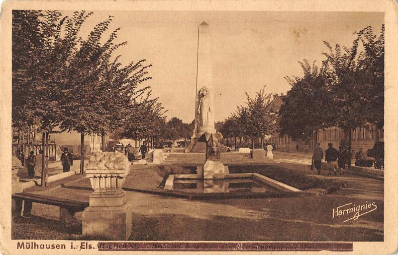 B105967 Switzerland Muelhausen i. Els. Denkmal Statue Monument