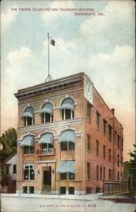 Sacramento CA Pacific Telephone & Telegraph Bldg c1910 Po...