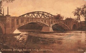 Concrete Bridge Santa Cruz CA California c1910 P211