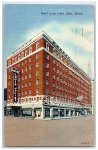 1948 Hotel Louis Exterior Roadside Scene Joliet Illinois IL Posted Postcard