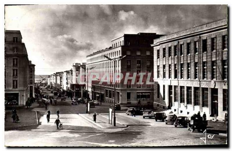 Postcard Modern Hotel Post Brest station and Siam Street