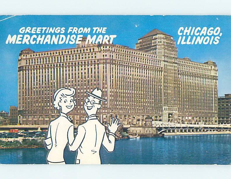 Pre-1980 GREETINGS FROM POSTCARD Chicago Illinois IL ho5666