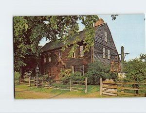 Postcard Ashley House, Deerfield, Massachusetts