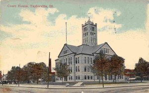 Court House Taylorville Illinois 1910c postcard