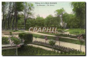 Old Postcard Chateau de Malmaison The Rose Garden