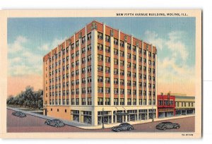 Moline Illinois IL Postcard 1930-1950 New Fifth Avenue Building